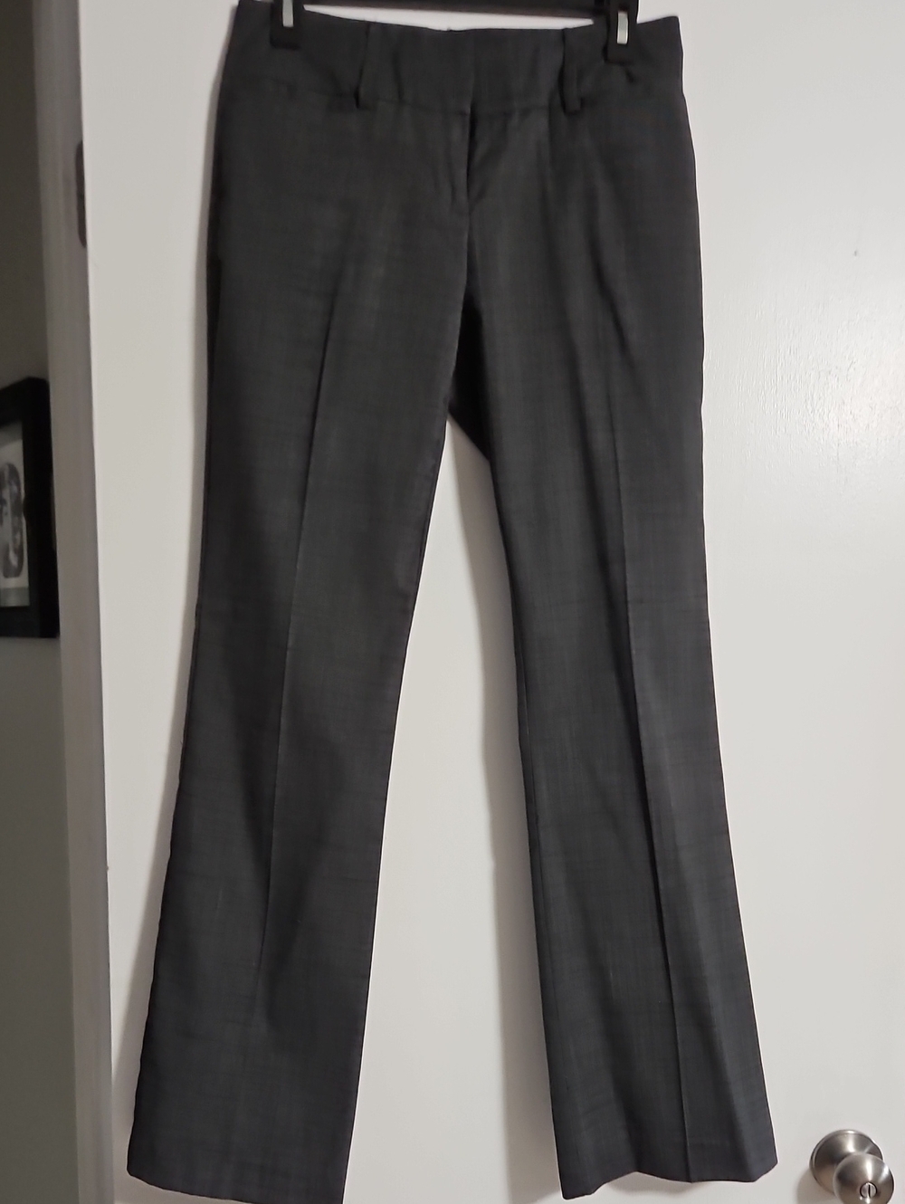 New York & Company Women's Gray Boot Flare Dress Pants